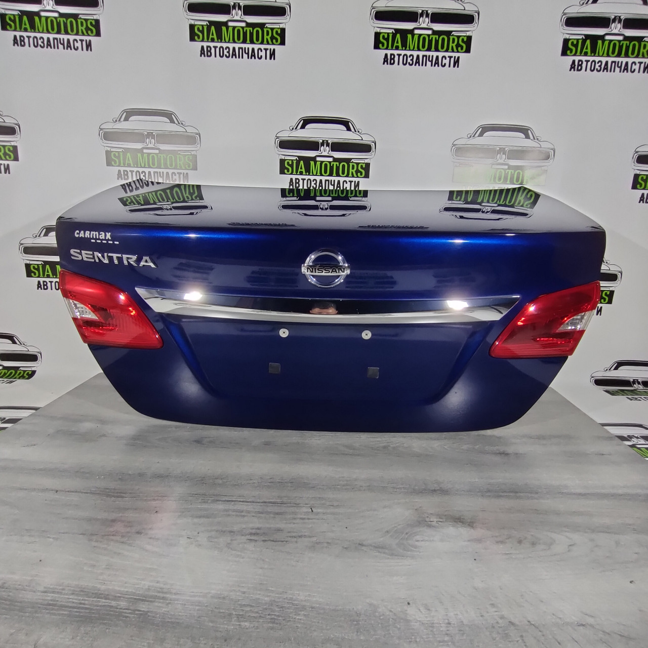 Кришка багажника (гола) Nissan Sentra 16-19 без камери, без спойлера синя (RAY) H4300-3SGDA