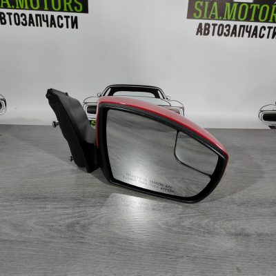 Дзеркало бічне праве Ford Focus mk3 15-18 рест 7 пінів, поворотник, червоне F1EZ-17682-R