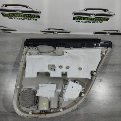 Обшивка дверей картка задня ліва Nissan Sentra 13-19 беж, шкіра, 82901-9AN0B