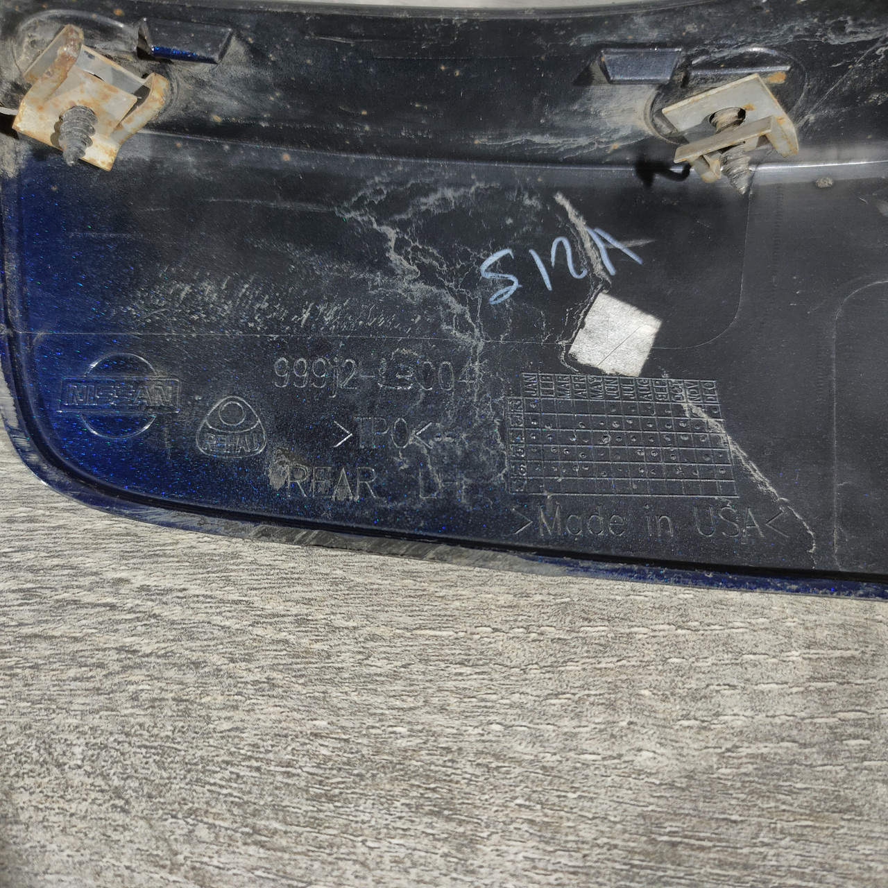 Бризговик задній лівий Nissan Sentra 13-19, 999J2-L300004 - Зображення 4