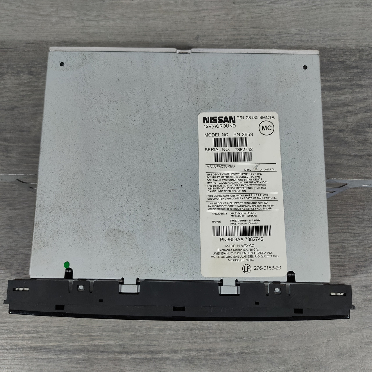 Магнітофон радіо Nissan Sentra 13-19 без монітора 28185-9MC1A - Зображення 3