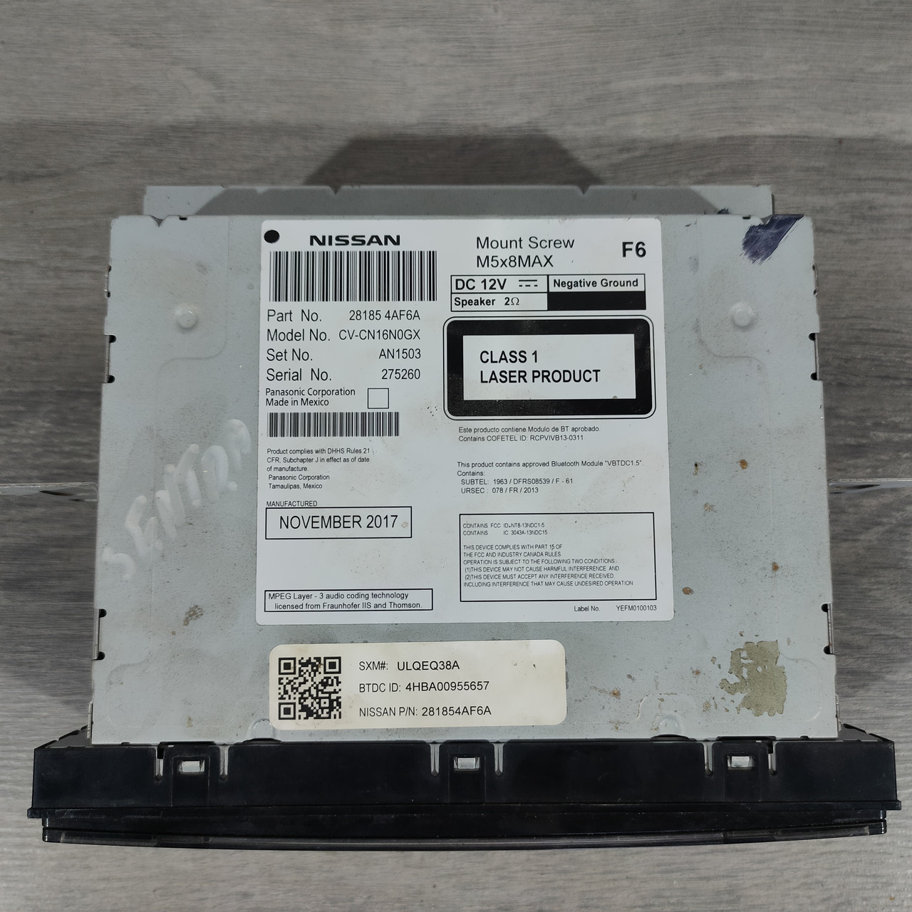 Магнітофон радіо Nissan Sentra 13-19 монітор, без навігації 28185-9MB0A - Зображення 2