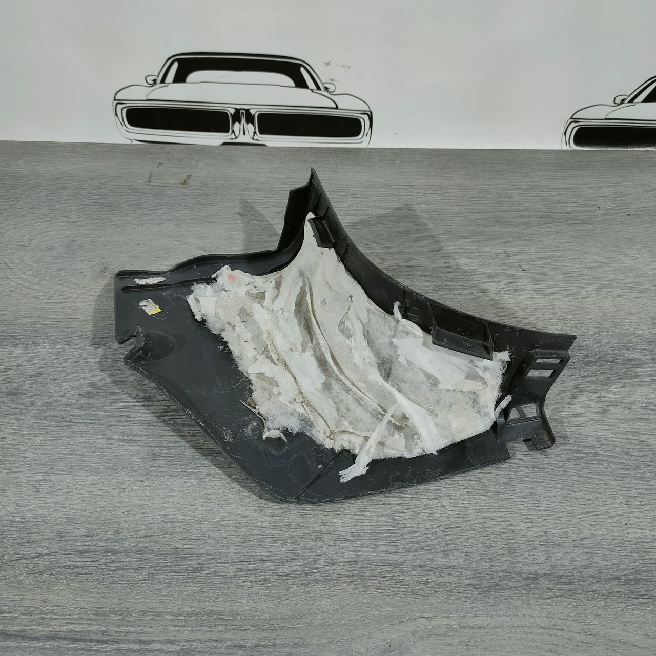 Накладка передньої стійки нижня ліва Nissan Sentra 13-19 чорна 66901-9AN0B - Зображення 2