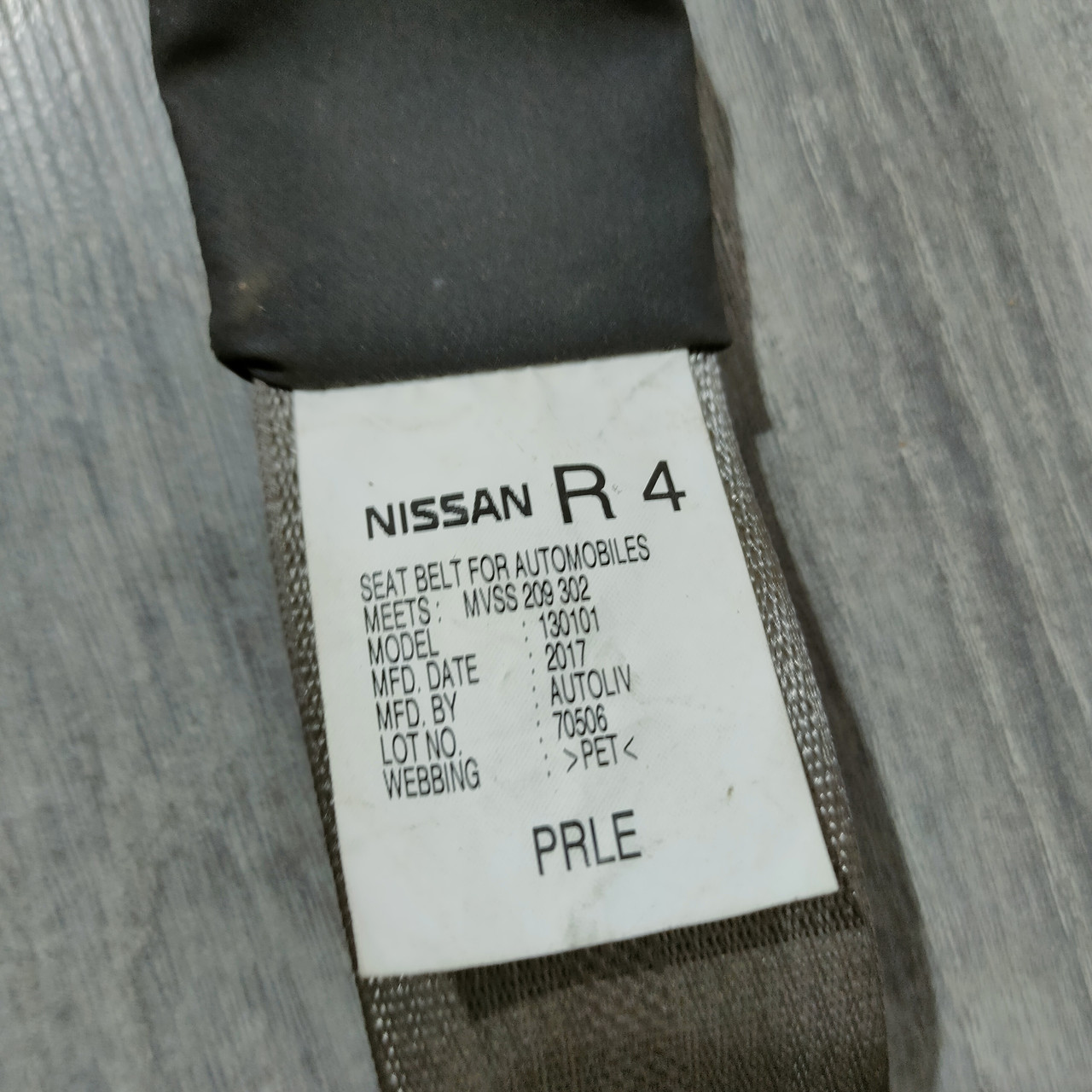 Водійський ремінь безпеки Nissan Sentra 13-19 чорний 86885-3SG8A - Зображення 4