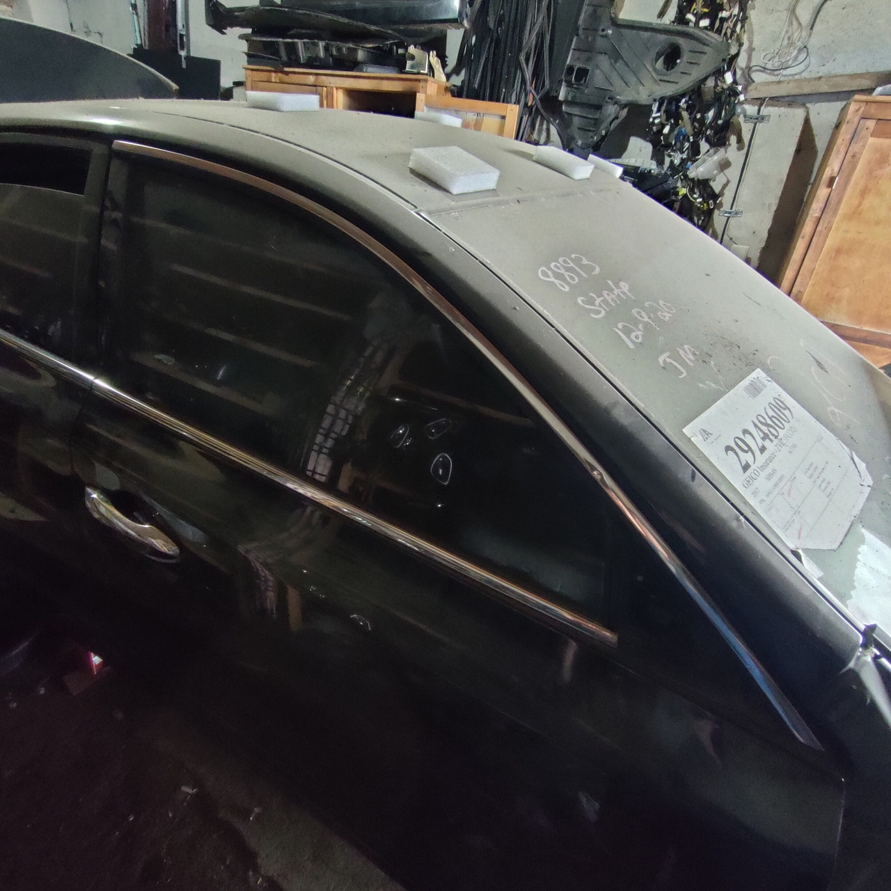 Молдинг двері-скло центральний передній правий Nissan Altima 13-18 хром 80820-3TA0A