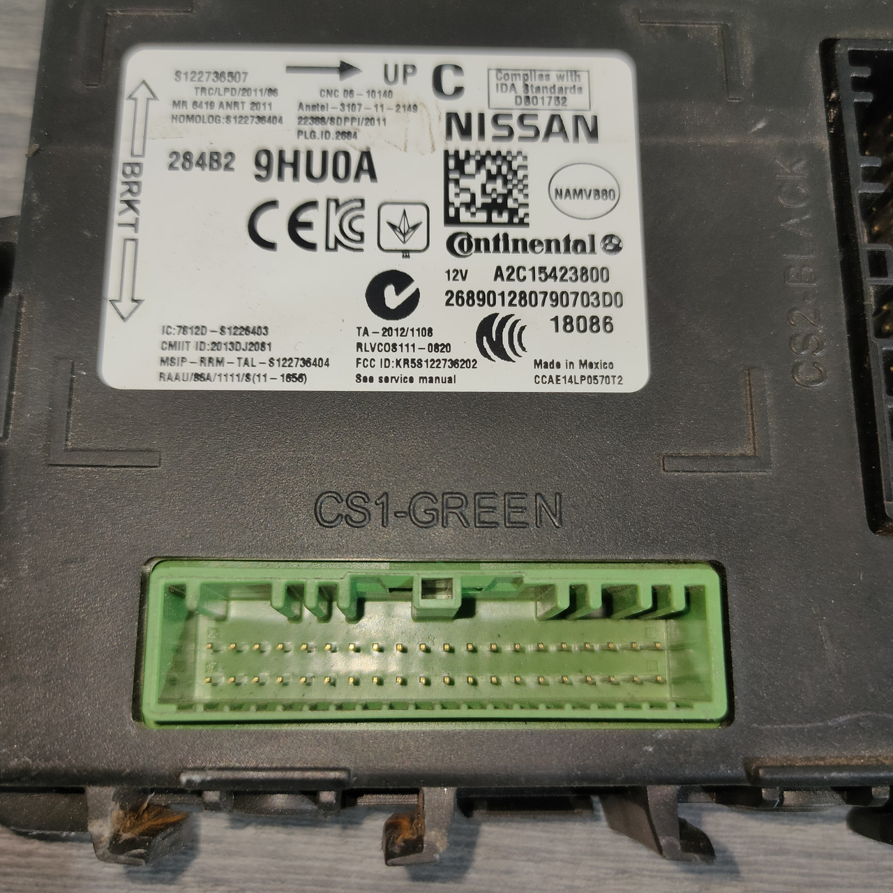 BODY CONTROL MODULE UNIT BCM BCU Nissan Altima 13-18 284B2-9HU0A - Зображення 5