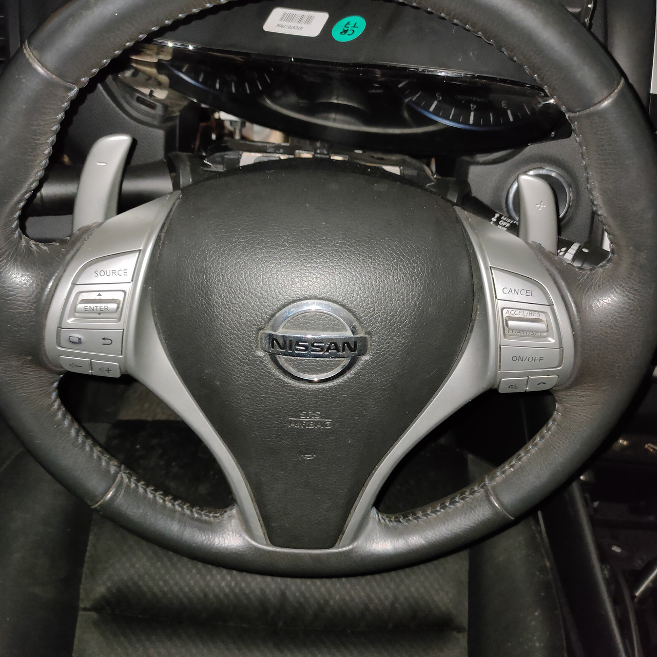 Подушка безпеки airbag у кермо водійська Nissan Altima 13-18 черн 98510-3TA8B